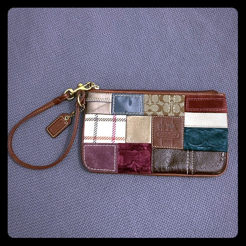 Coach Patchwork Wristlet